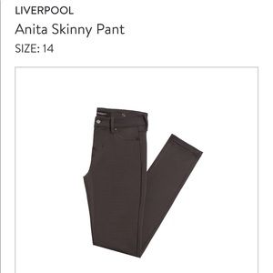 Skinny pants, charcoal grey